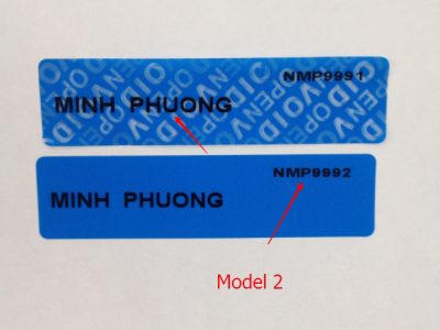 Nhãn niêm phong - Công Ty TNHH Khóa Niêm Phong Hoàng Hà